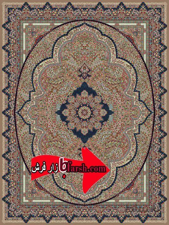 فرش نگین مشهد کد 28011 بژ