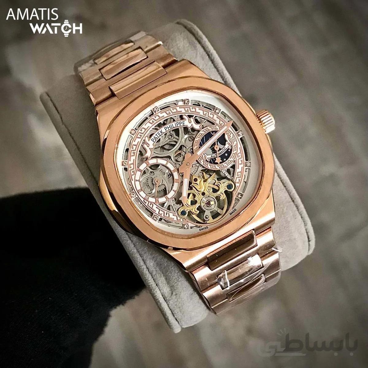 ساعت مچی مردانه پتک فیلیپ مدل Patek Phillipe Skeleton 6014P