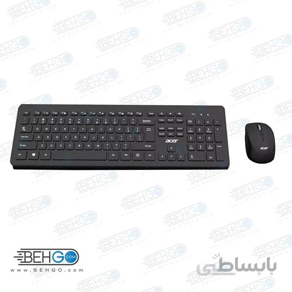 کیبورد و ماوس بی سیم ایسر مدل Acer Wireless Keyboard &amp; Mouse OAK940