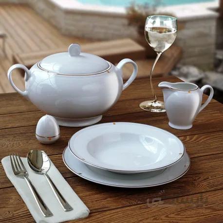 سرویس چینی زرین 12 نفره کامل اپرا (102 پارچه) ا Zarin Iran ItaliaF Opera 102 Pieces Porcelain Dinnerware Set