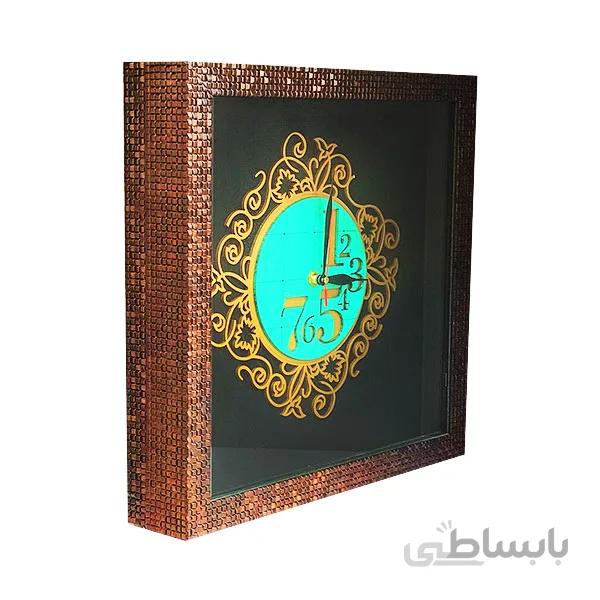 ساعت معرق کاری چوبی