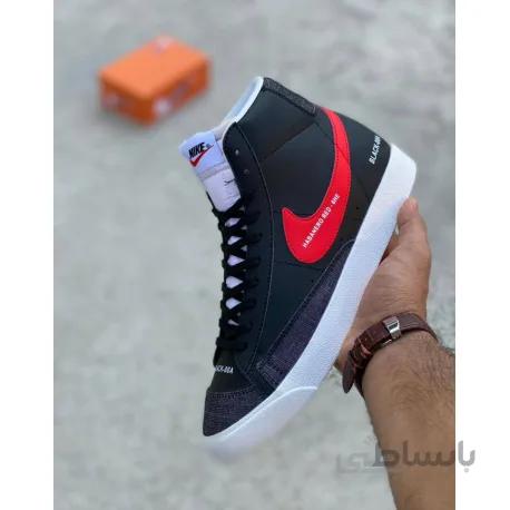 نایک بلازر ساقدار اصلی مشکی/قرمز nike blazer mid 77