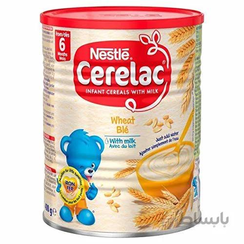 سرلاک گندم عسل ۶ ماه نستله Nestle Mix Cerelac – Whit milk avec du lait