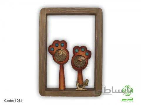 قاب گل لوتوس ایرانی جفتی | 1031