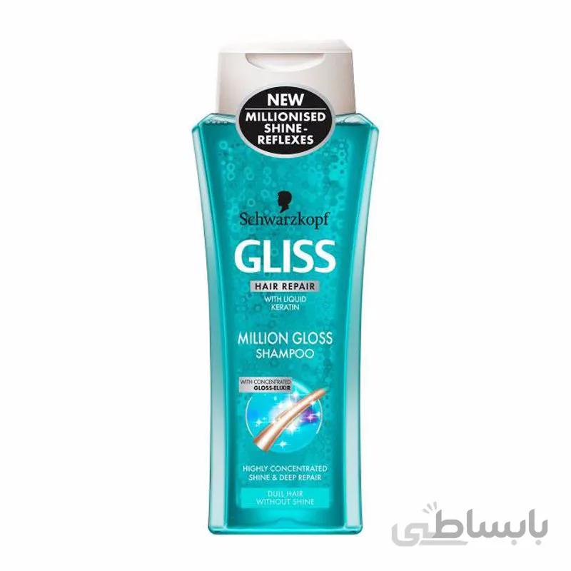 شامپو ترمیم کننده میلیون گلس گلیس 400 میل | Gliss Repair Million Gloss Shampoo 400 ml