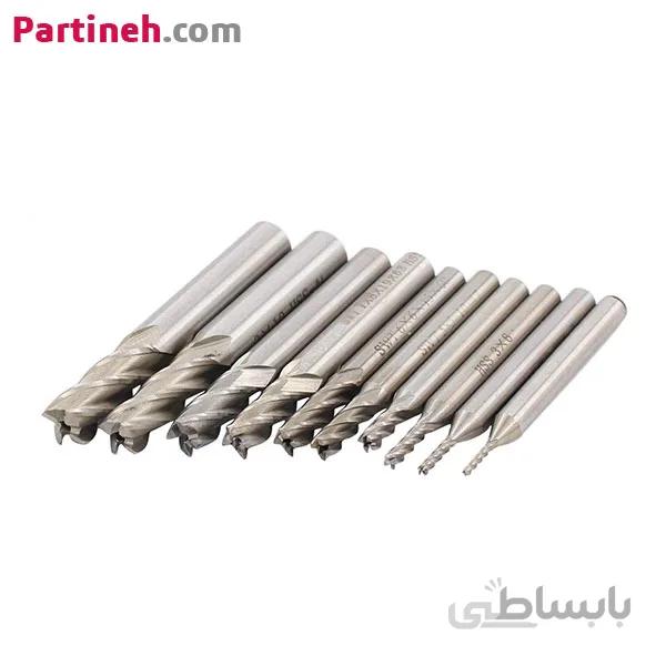 فرز انگشتی HSS چهار پر سایز 6 میلیمتر برند هونگدا ا 6mm HSS 4 flute end mill