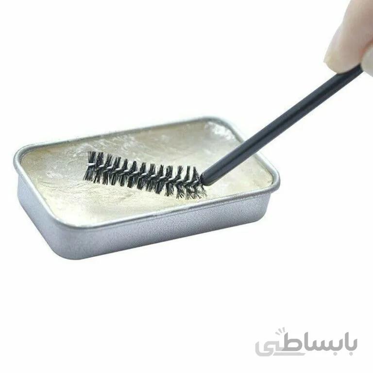 صابون لیفت ابرو جعبه فلزی kiss beauty