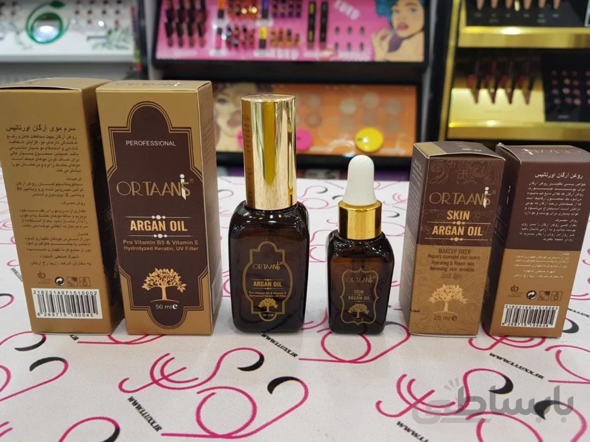 روغن آرگان صورت و مو اورتانیس ORTAANIS حجم 25 و 50 میلی لیتر