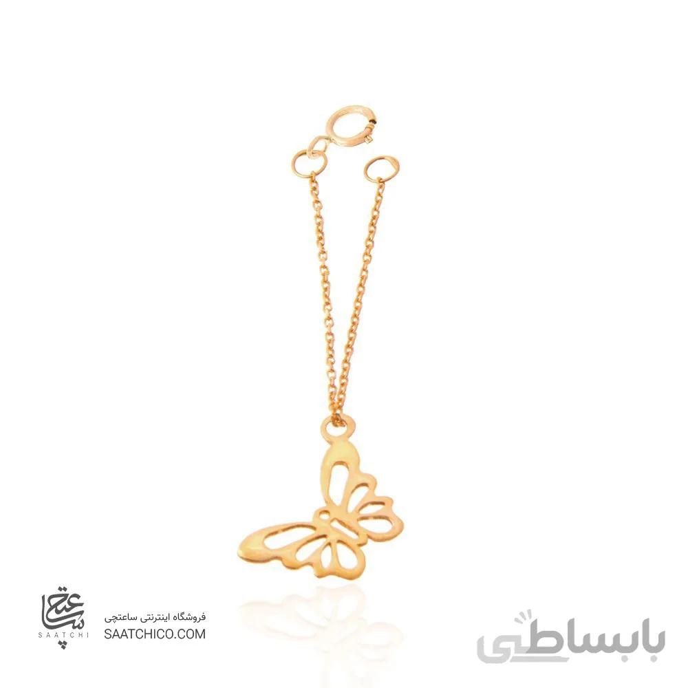 آویز ساعت طلا زنانه طرح پروانه کد WP303