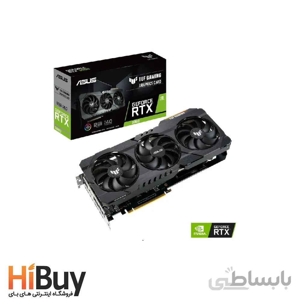 کارت گرافیک ایسوس مدل TUF RTX3060 O12G GAMING ا ASUS TUF RTX3060 O12G GAMING Graphic Card