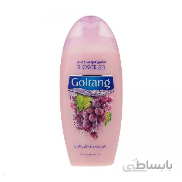 شامپو صورت وبدن میوه ای صورتی 400 گرمی گلرنگ
