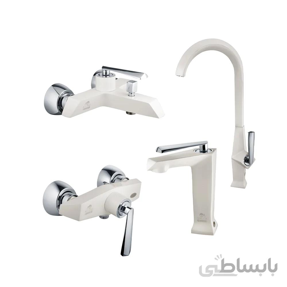 ست شیرآلات درخشان مدل بریک وایت