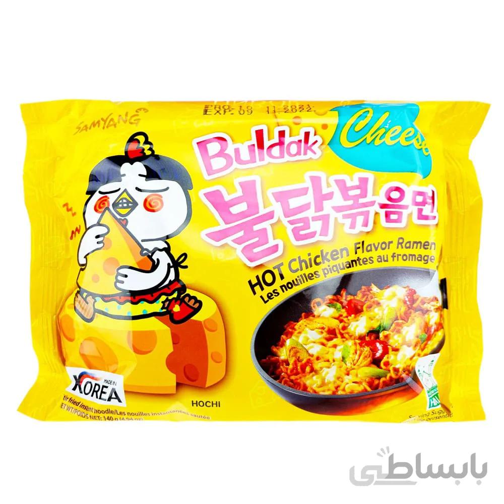 نودل با طعم مرغ و پنیر کره ای سامیانگ (samyang) 140 گرمی