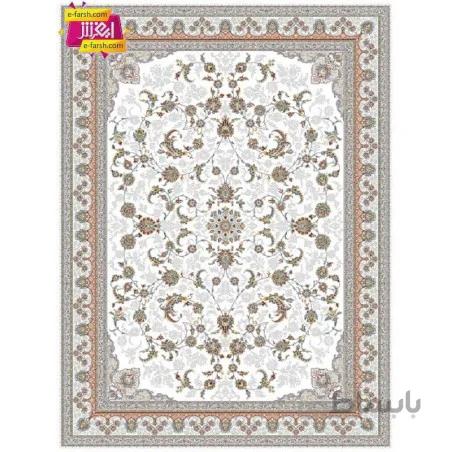 فرش ماشینی نگین مشهد طرح 2599 کرم