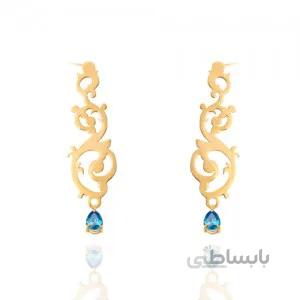 گوشواره طلا زنانه طرح اسلیمی کد XE106