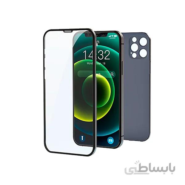 گلس و محافظ پشت 2 در 1 آیفون 13 پرو دویا Devia iphone 13 Pro 2 in 1 Ultra Thin Tempered Glass Protective Case