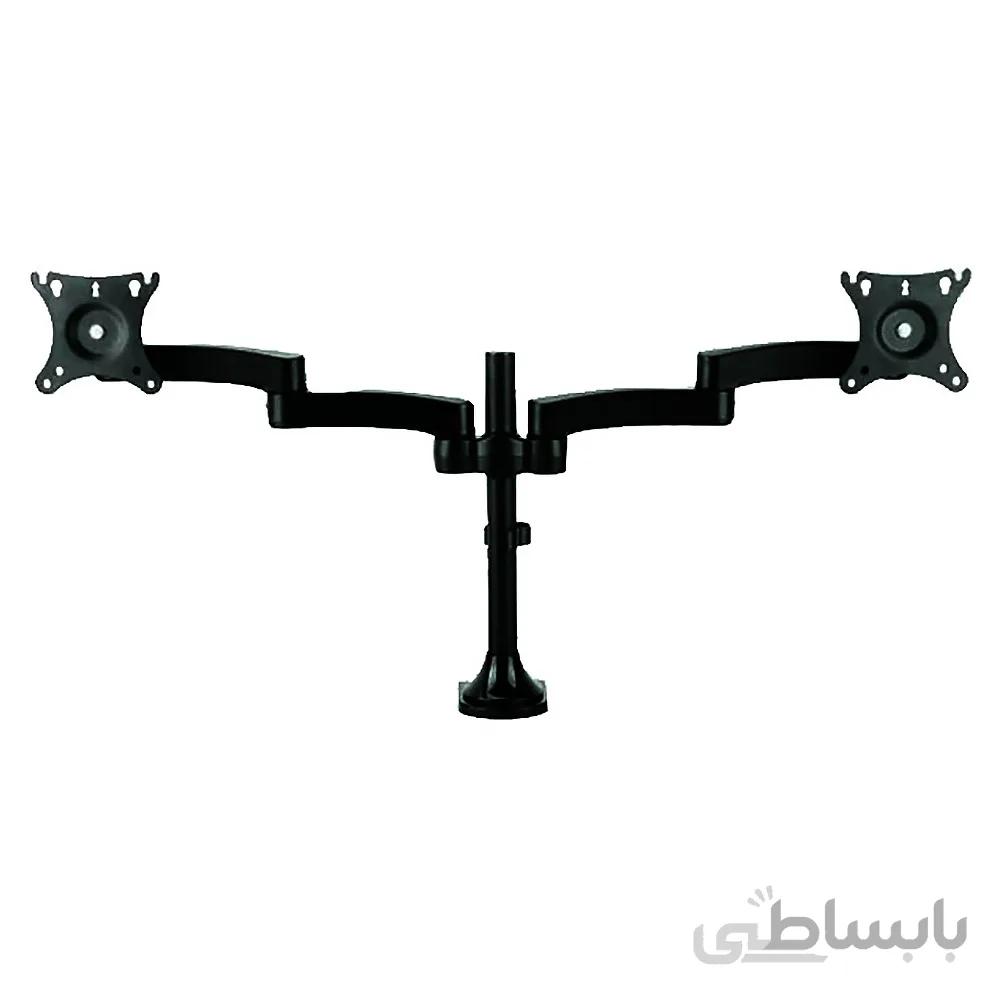 پایه مانیتورLCDARM مدل LD- 410BD مناسب برای مانیتورهای سایز ۱۰ تا ۲۷ اینچ ا پایه مانیتور رومیزی دو مفصلی متحمل این پایه 16 کیلوگرم مناسب مانیتور های 10 تا 27 اینچ
