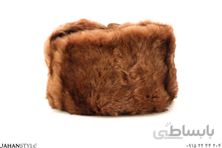 کلاه روسی خزدار پوست طبیعی خرگوش