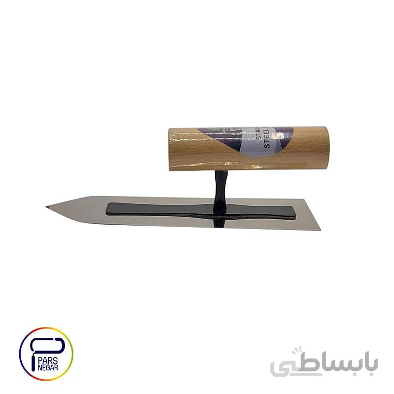 ماله استیل پتینه دسته چوبی GSB کد GS-K009 سایز۲۳×۷ سانت