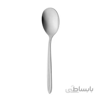 قاشق سالاد مدل پالرمو ساده ناب استیل