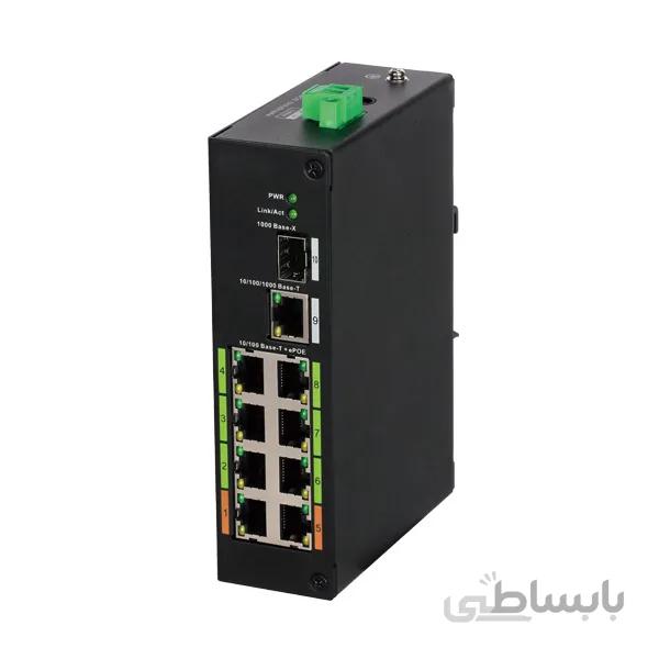 سوئیچ شبکه داهوا DH-LR2110-8ET-120 ا 8Port Fast Ethernet Unmanaged POE Switch Dahua