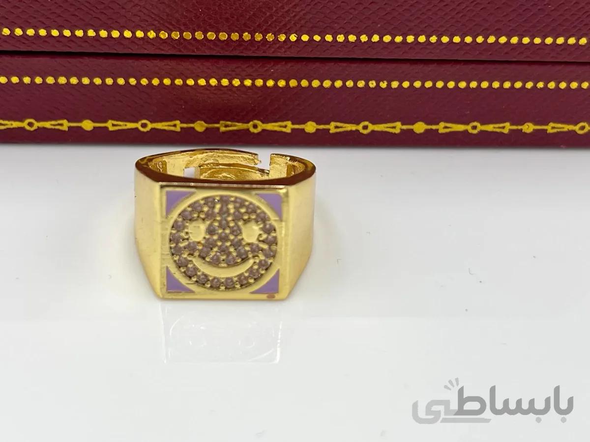 انگشتر طرح اسمایل در چهار رنگ