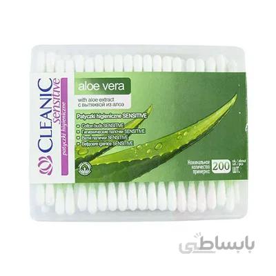 گوش پاک کن کلینیک مناسب پوست حساس 200 عددی ا CLEANIC Cotton Bubs