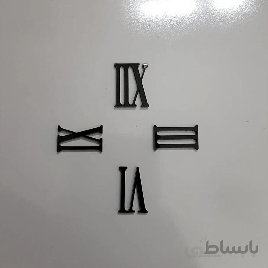 چهار عدد اصلی ساعت یونانی کوچک (مشکی)
