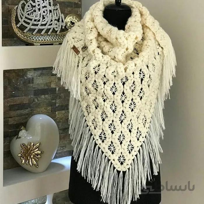 رودوشی بافتنی مدل434 star