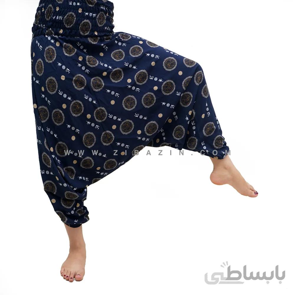 شلوار هیپی فاق بلند طرح ژاپنی