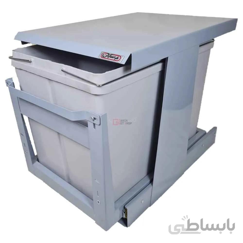 سطل زباله دوقلو قابل اتصال به درب فراسازان