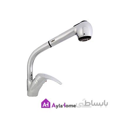 شیر سینک گوشی دار بلند C موست مدل میلان کروم