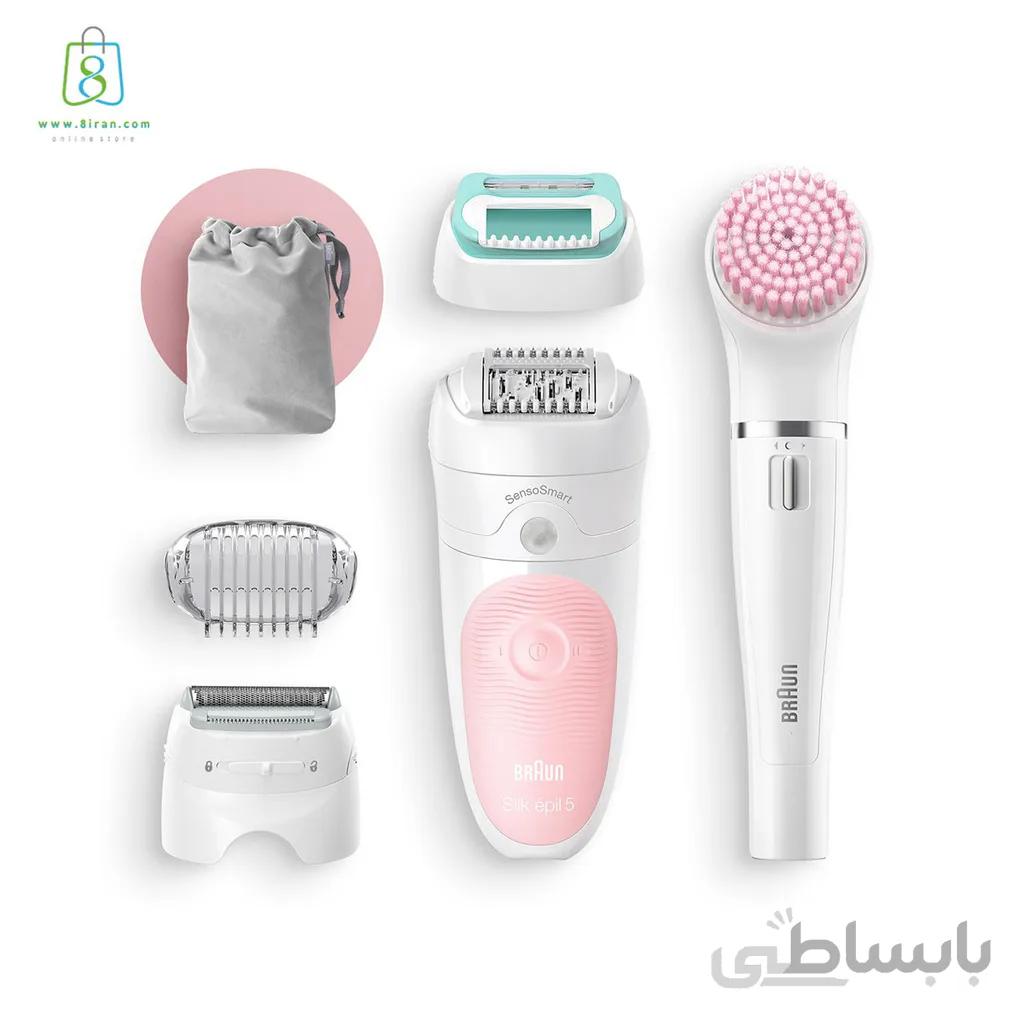 اپیلاتور و برس پاک‌سازی براون Silk-epil SensoSmart مدل 5875