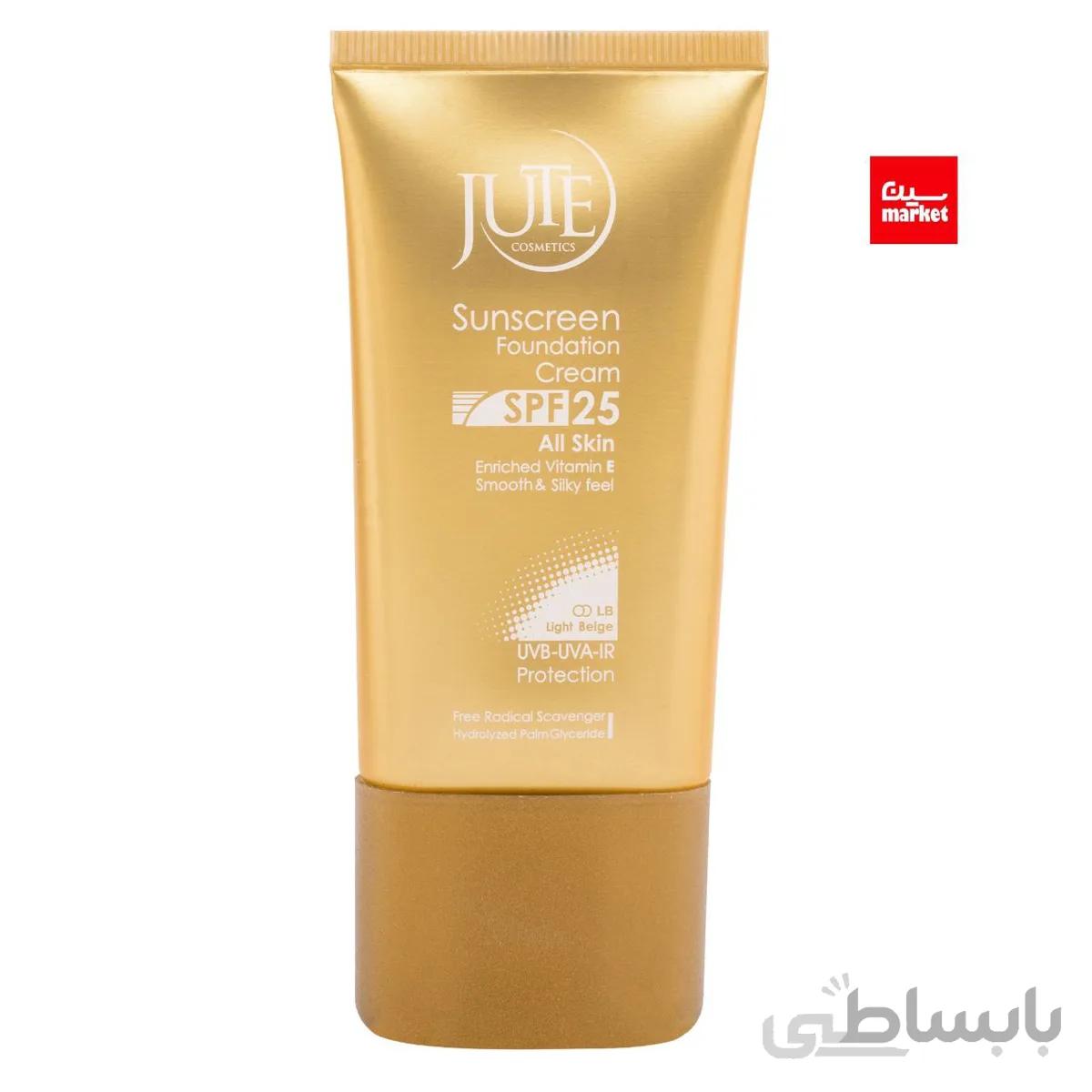 کرم پودر حاوی ضدآفتاب بژ روشن SPF25 ژوت مناسب انواع پوست