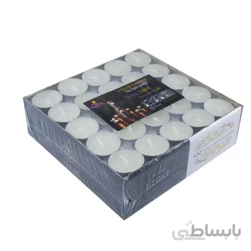 شمع وارمر 100عددی یانار رنگ سفید
