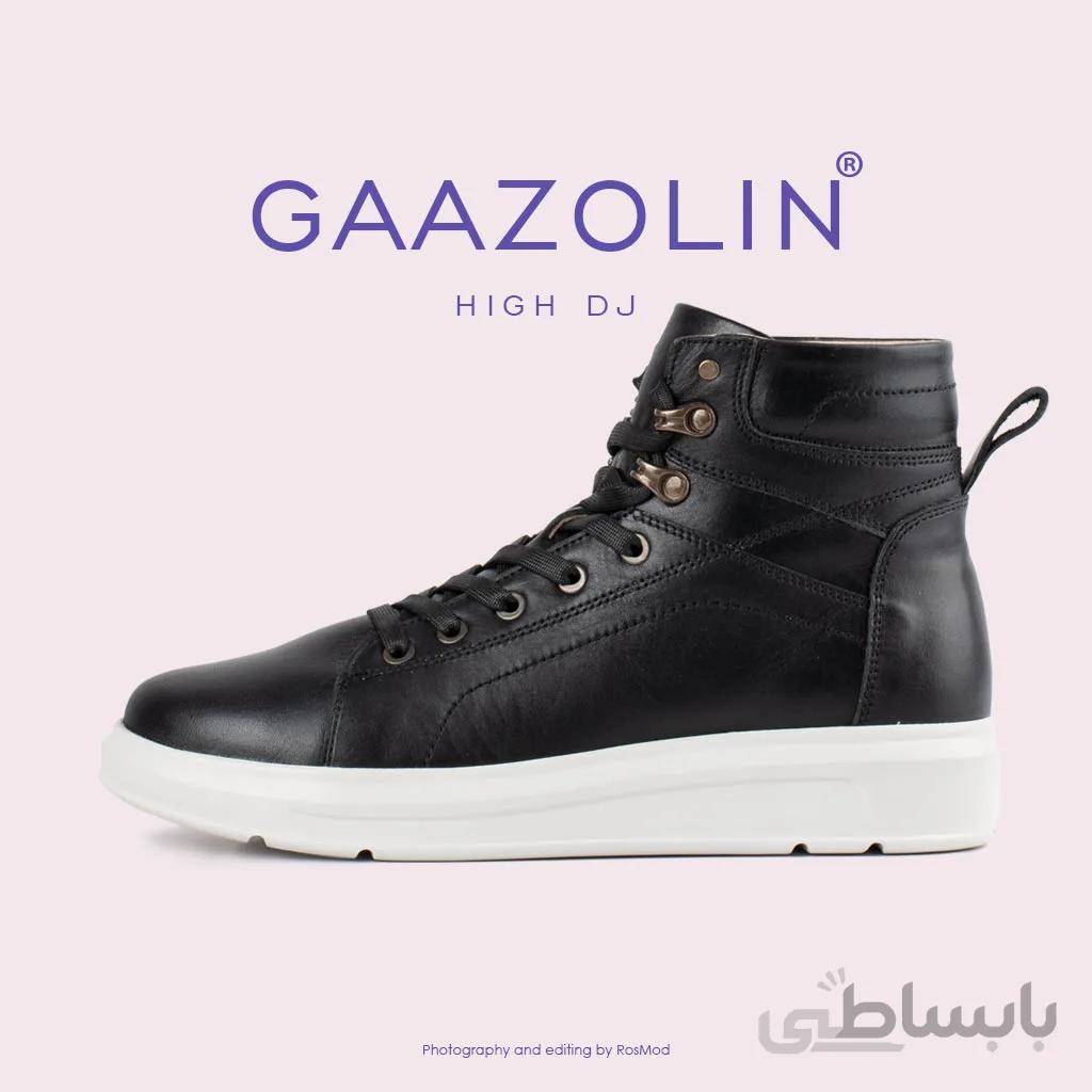 کتانی ساقدار دی جی گازولین مشکی لژ سفید – GAAZOLIN High DJ BLK WHT Sneakers