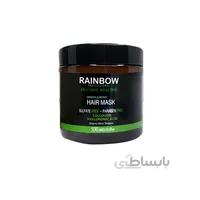ماسک مو فاقد سولفات رینبو حاوی هیالورونیک اسید و کلاژن حجم 500 میلی لیتر ا RAINBOW COLLAGEN & HYALORONIC Hair Mask 500ml