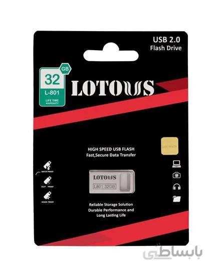 فلش مموری لوتوس USB 2.0 مدل L801 ظرفیت 32گیگابایت ا Lotous L801 Flash Memory USB 2.0 32GB