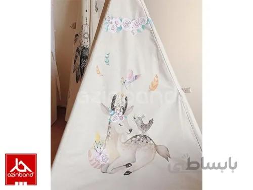 چادر سرخپوستی طرح آهو شماره ۲ ا با پارچه صددرصد پنبه و نقاشی با دست