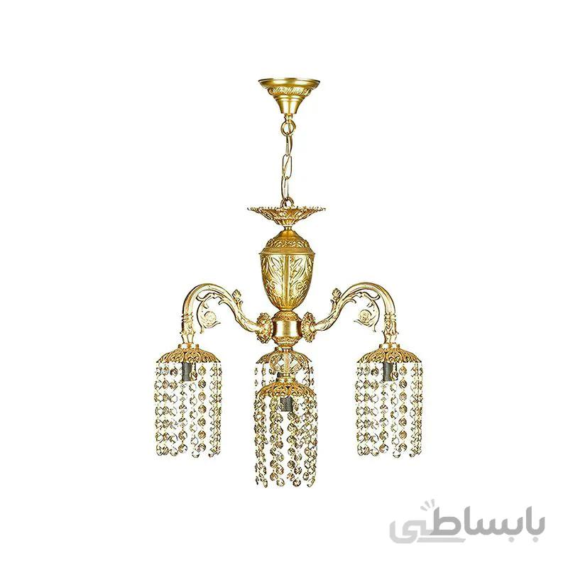 لوستر 4 شعله چشمه نور مدل C2945/3+1-A