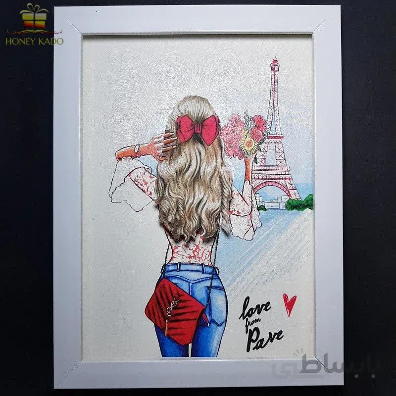 تابلو سه بعدی فانتزی مدل paris