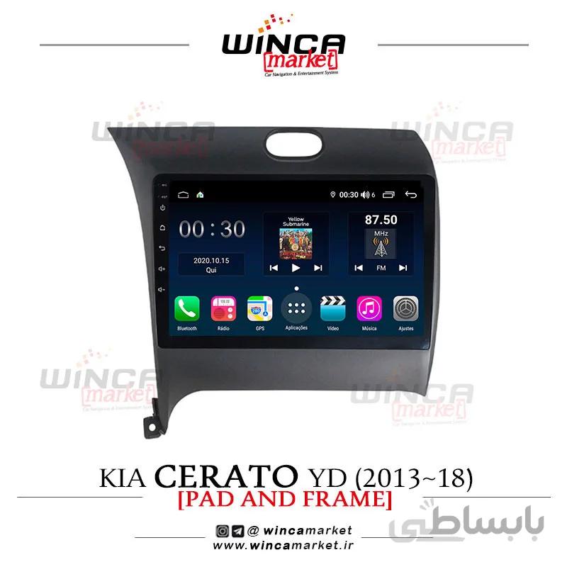 مانیتور اندروید کیا سراتو YD 2013-2018 وینکا مدل QG855 سری +S300 پلاس