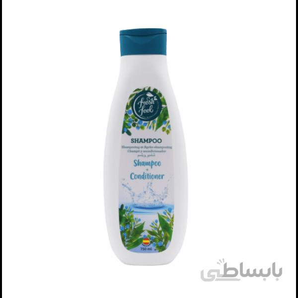 شامپو سرFRESH FEELمخصوص تمام مو ها( محصول کشور اسپانیا)حجم 750میل