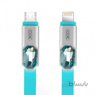کابل الماسی تبدیل USB به لایتنینگ ایکس او مدل NB23 طول 1 متر