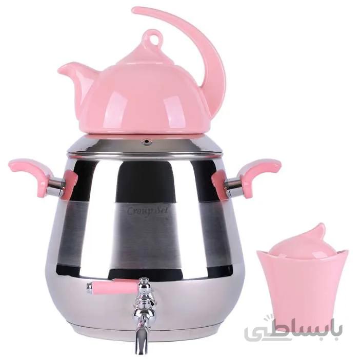 ست کتری و قوری کروپ ست مدل لیندا کف چدن کد 906P