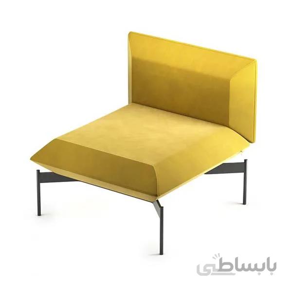 مبل تک نفره دسته راست مدل puzzle هلگرقیمت بدون احتساب روکش