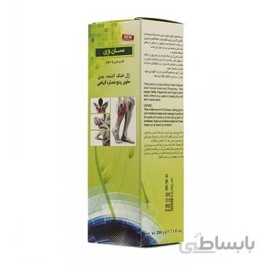 ژل خنک کننده بدن حاوی پنج عصاره گیاهی سان وی 200 میلی لیتر ا SUNWAY Body Ice Gel
