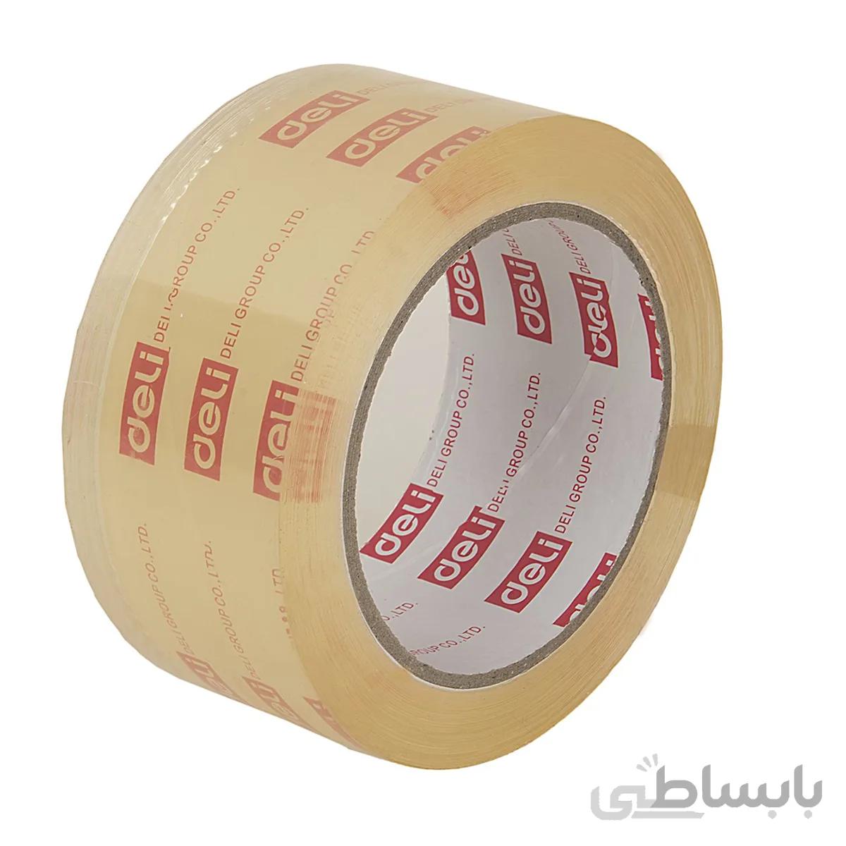 نوار چسب شيشه‌ اي دلي مدل Low Noise - پهناي 5 سانتي متر ا Deli Low Noise Adhesive Tape - Width 5cm