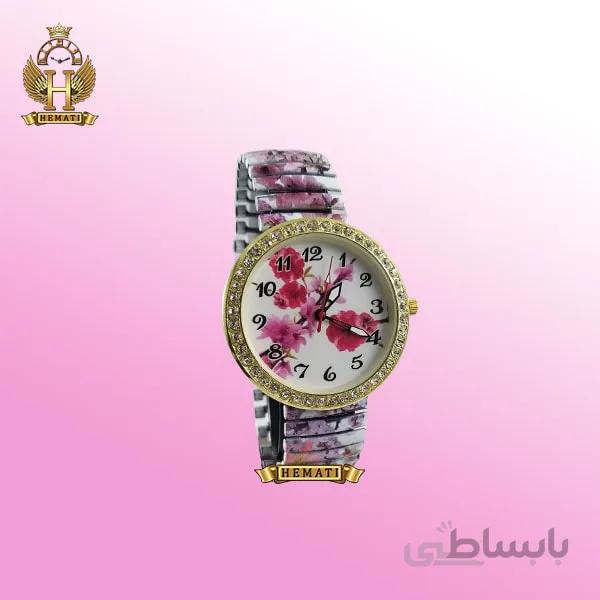 ساعت دخترانه فانتزی گل قرمز (بند کشی)