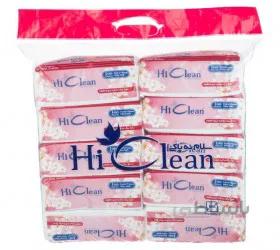 دستمال کاغذی 1۰۰ برگ دو لایه طرح اقتصادی ۱۰ عددی های کلین Hi Clean